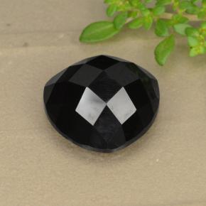 10.90 ct Black Spinel Stone, Natural Spinel in Trillion Rose-Cut Shape for Sale