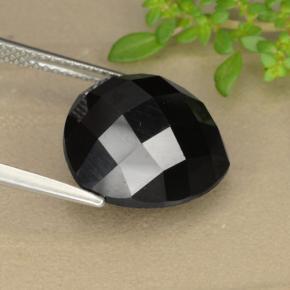 Spinel Gemstone in 14 x 14 mm (calibrated) Size for Sale, Spinel Stone in Black Color