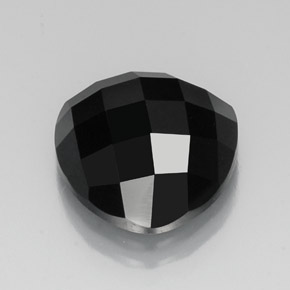 12.04 ct Black Spinel Stone, Natural Spinel in Trillion Rose-Cut Shape for Sale