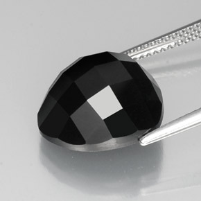 Spinel Gemstone in 14 x 14 mm (calibrated) Size for Sale, Spinel Stone in Black Color