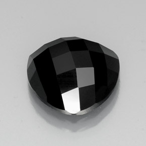 10.85 ct Black Spinel Stone, Natural Spinel in Trillion Rose-Cut Shape for Sale