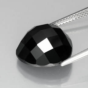 Spinel Gemstone in 14 x 14 mm (calibrated) Size for Sale, Spinel Stone in Black Color