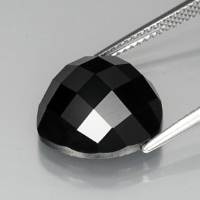 Spinel Gemstone in 14 x 14 mm (calibrated) Size for Sale, Spinel Stone in Black Color