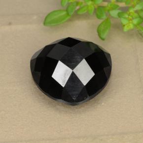 11.04 ct Black Spinel Stone, Natural Spinel in Trillion Rose-Cut Shape for Sale