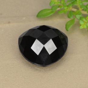 11.03 ct Black Spinel Stone, Natural Spinel in Trillion Rose-Cut Shape for Sale