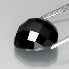 Spinel Gemstone in 14 x 14 mm (calibrated) Size for Sale, Spinel Stone in Black Color