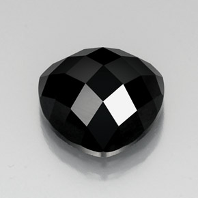 11.37 ct Black Spinel Stone, Natural Spinel in Trillion Rose-Cut Shape for Sale