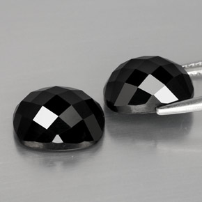 Spinel Gemstones in 10 x 8 mm (calibrated) Size for Sale, Spinel Stones in Black Color