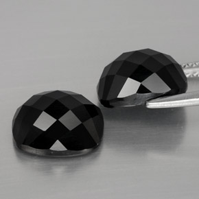 Spinel Gemstone in 10 x 8.1 mm Size for Sale, Spinel Stone in Black Color
