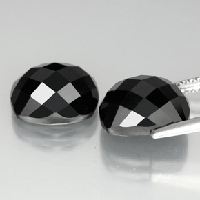 Spinel Gemstones in 10 x 8 mm (calibrated) Size for Sale, Spinel Stones in Black Color