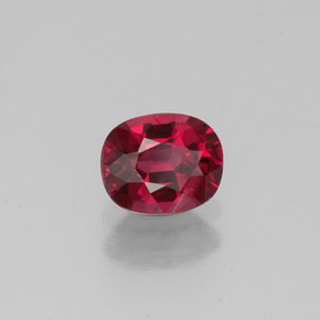 0.56 ct Red Spinel Stone, Natural Spinel in Oval Facet Shape for Sale