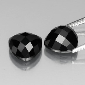 Spinel Gemstone in 10 x 10 mm (calibrated) Size for Sale, Spinel Stone in Black Color