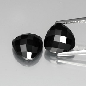 Black Spinel Gem - 4.2ct Trillion Rose-Cut (ID: 334754)