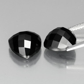 Spinel Gemstones in 10 x 10 mm (calibrated) Size for Sale, Spinel Stones in Black Color