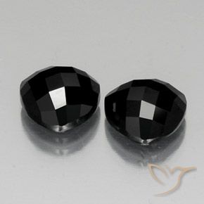 8.92 ctw Black Spinel Stones, Natural Spinel in Trillion Rose-Cut Shape for Sale