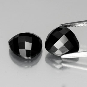 Black Spinel Gem - 4ct Trillion Rose-Cut (ID: 334761)