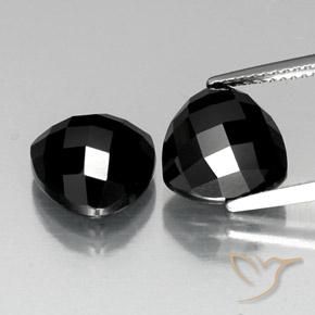 9.42ctw Natural Black Spinel, Trillion, Opaque