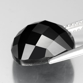 Spinel Gemstone in 12 x 10 mm (calibrated) Size for Sale, Spinel Stone in Black Color