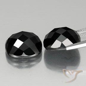 Spinel Gemstones in 12 x 10 mm (calibrated) Size for Sale, Spinel Stones in Black Color