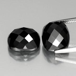 Black Spinel Gem - 7.6ct Cushion Rose-Cut (ID: 335822)
