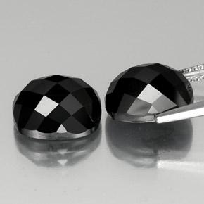 Spinel Gemstones in 12 x 10 mm (calibrated) Size for Sale, Spinel Stones in Black Color