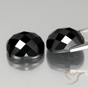 Spinel Gemstones in 12 x 10 mm (calibrated) Size for Sale, Spinel Stones in Black Color