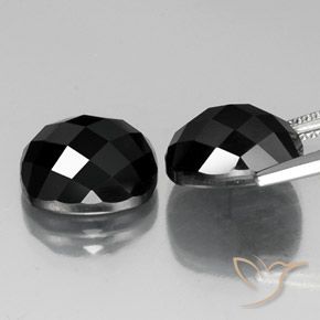 Spinel Gemstones in 12 x 10 mm (calibrated) Size for Sale, Spinel Stones in Black Color