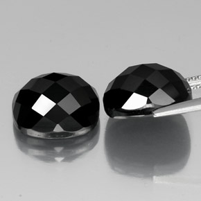 Spinel Gemstones in 12 x 10 mm (calibrated) Size for Sale, Spinel Stones in Schorl Color