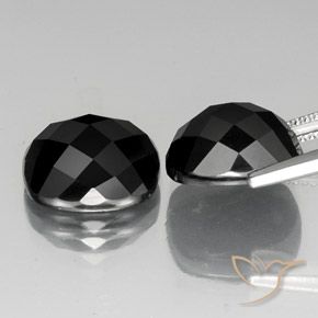Spinel Gemstones in 12 x 10 mm (calibrated) Size for Sale, Spinel Stones in Black Color