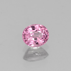 0.52 ct Pink Spinel Stone, Natural Spinel in Oval Facet Shape for Sale