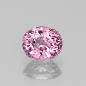 0.98 ct Pink Spinel Gemstone, Spinel Gem in Oval Facet Shape for Sale.
