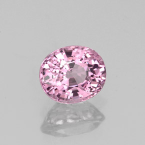 0.98 ct Pink Spinel Stone, Natural Spinel in Oval Facet Shape for Sale