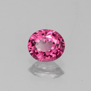 0.56 ct Pink Spinel Stone, Natural Spinel in Oval Facet Shape for Sale