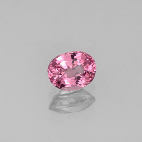 0.55 ct Pink Spinel Stone, Natural Spinel in Oval Facet Shape for Sale