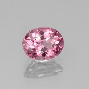 1.34 ct Pink Spinel Stone, Natural Spinel in Oval Facet Shape for Sale