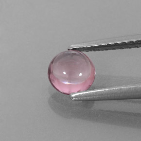 0.62 ct Pink Spinel Gemstone, Spinel Gem in Round Cabochon Shape for Sale.