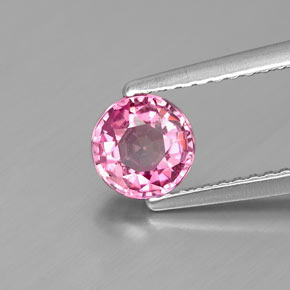 0.84 ct Pink Spinel Gemstone, Spinel Gem in Round Facet Shape for Sale.