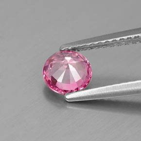 Spinel Gemstone in 5.6 mm Size for Sale, Spinel Stone in Purple Rose Color