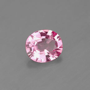 0.85 ct Pink Spinel Stone, Natural Spinel in Oval Facet Shape for Sale