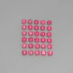 Spinel Gemstone in 2.7 mm Size for Sale, Spinel Stone in Pink Red Color