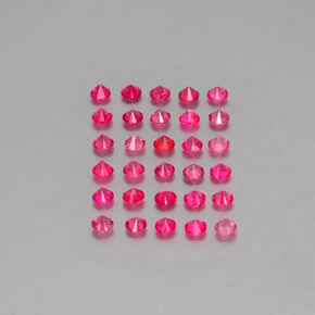 Spinel Gemstone in 2.7 mm Size for Sale, Spinel Stone in Pink Red Color