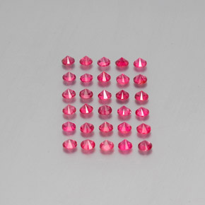 Spinel Gemstone in 2.7 mm Size for Sale, Spinel Stone in Pink Red Color