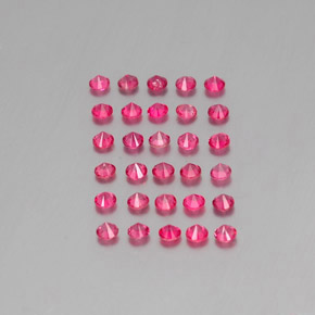 Spinel Gemstone in 2.7 mm Size for Sale, Spinel Stone in Pink Red Color