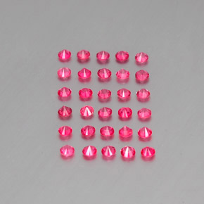 Spinel Gemstone in 2.7 mm Size for Sale, Spinel Stone in Pink Red Color