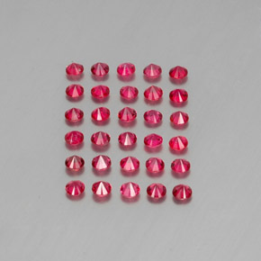 Spinel Gemstone in 2.7 mm Size for Sale, Spinel Stone in Pink Red Color