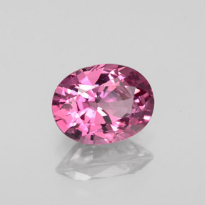 1.58 ct Pink Spinel Stone, Natural Spinel in Oval Facet Shape for Sale