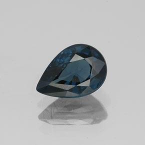 1.38 ct Blue Spinel Gemstone, Spinel Gem in Pear Facet Shape for Sale.