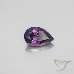 1.27 ct Purple Spinel Stone, Natural Spinel in Pear Facet Shape for Sale