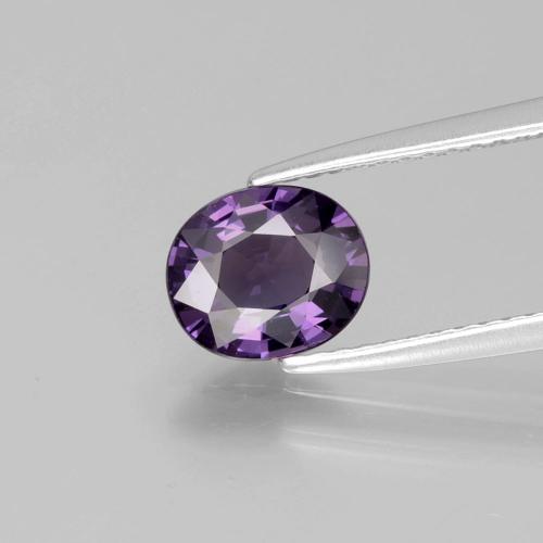 1.27 ct Violet Spinel Stone, Natural Spinel in Oval Facet Shape for Sale