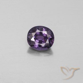 1.1 ct Violet Spinel, 6.4 x 5.8 mm Oval Cut From Tanzania, Photo A